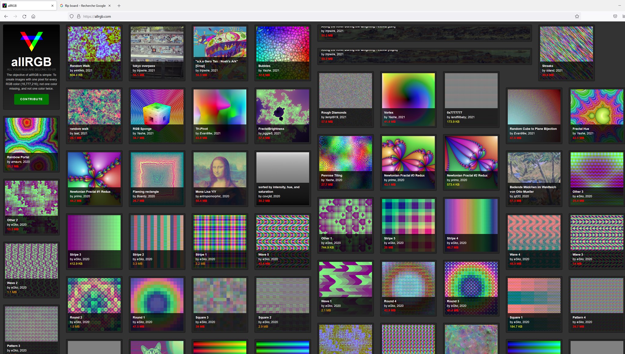 Toutes les couleurs dans une image - c'est possible!